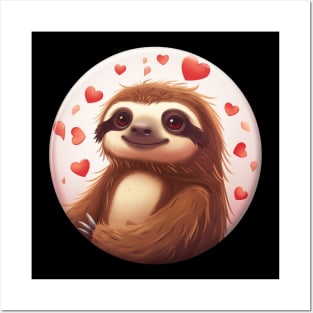 Sloth Love Design Posters and Art